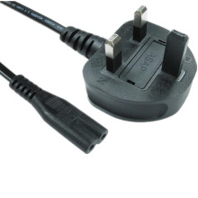 british power cord BSI 3 pin mains plug inlet h05vv-f 3g1.0mm2 Iec320 c5 Mickey Mouse uk plug cable power cord